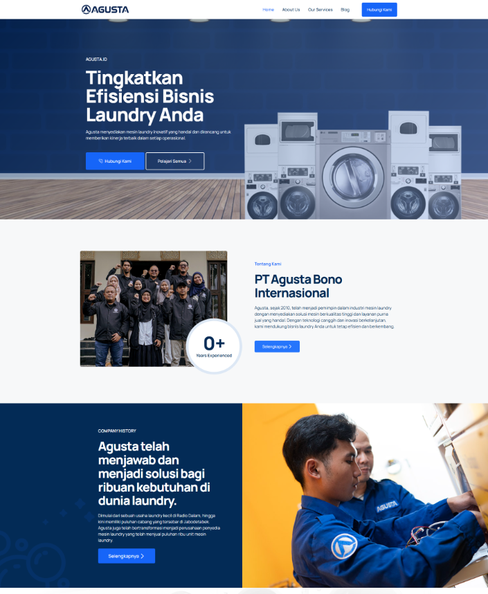 Agusta.id - Laundry Machine Industry